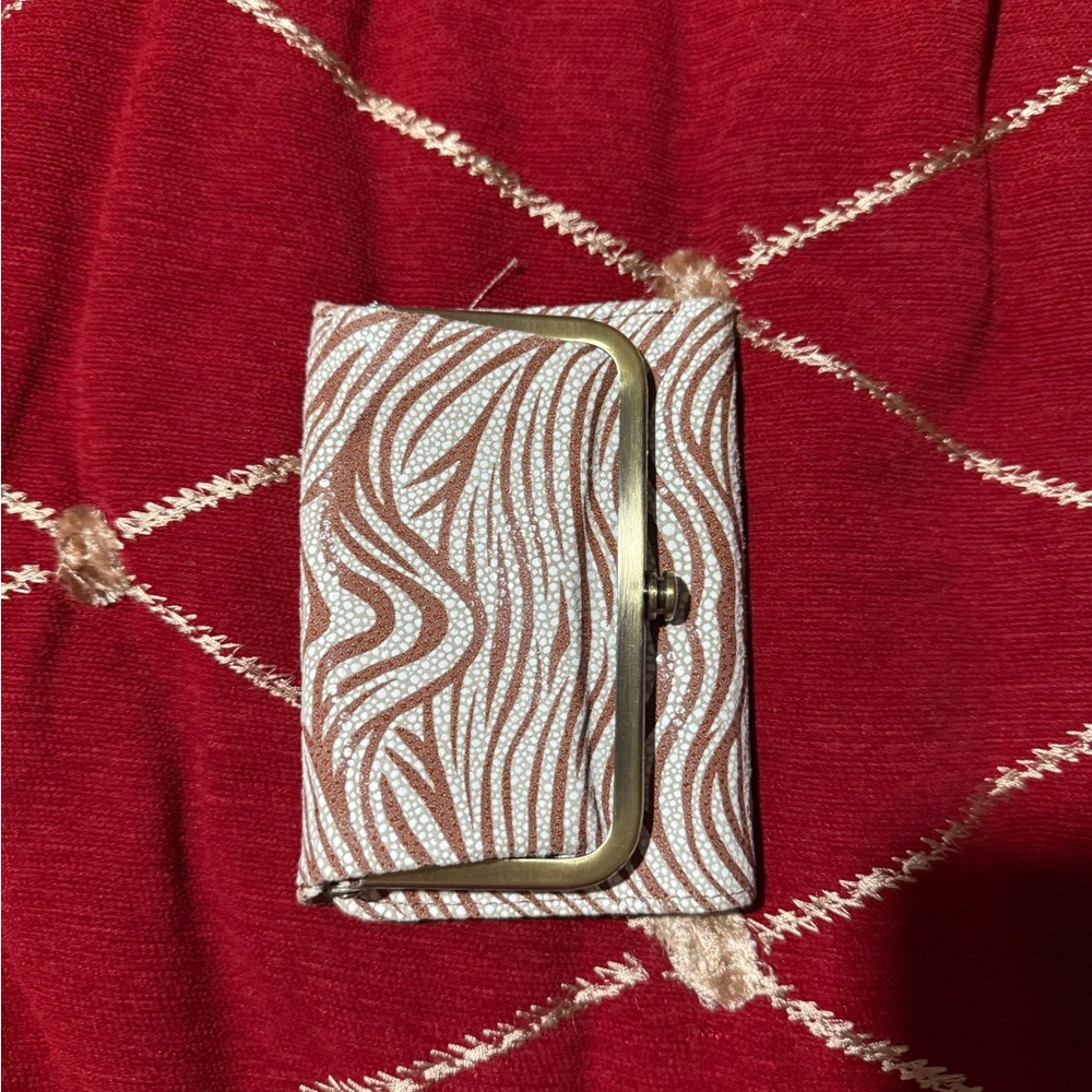 HOBO Brown and White Patterned Wallet - Picture 2 of 6